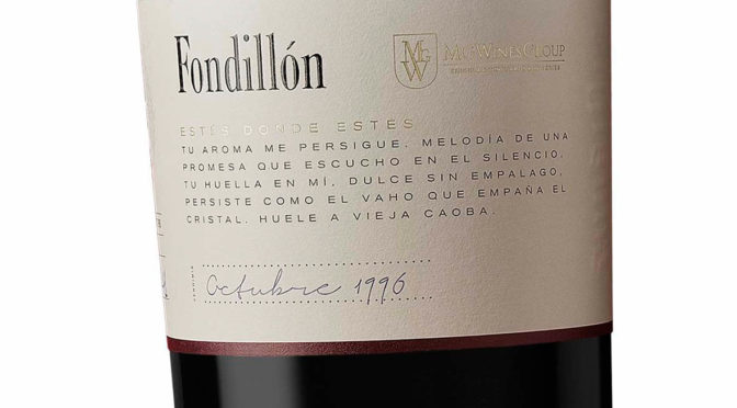 Fondillón 1996 “Estés donde Estés”, recibe el Premio AEPEV al mejor vino con crianza biológica, oxidativa y mixta